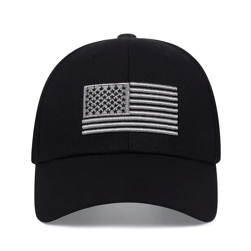 New USA Flag Baseball Hat Men's Outdoor Solid Color Hat