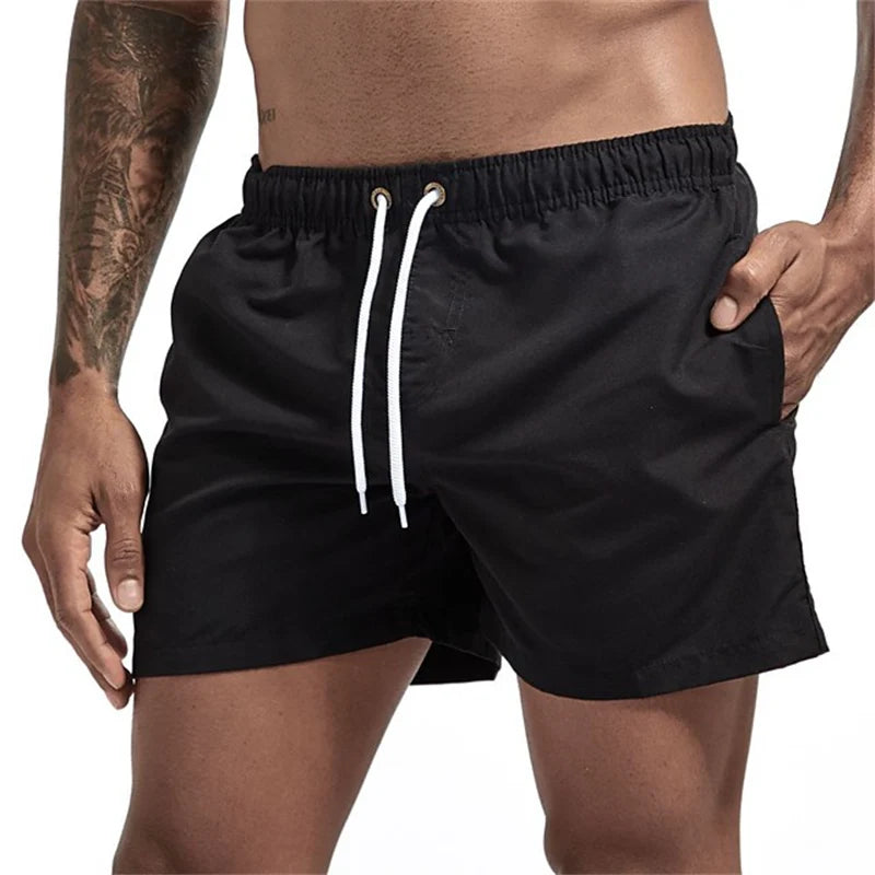 Mens Swim Trunks with Mesh Lining Side Pockets Quick Dry