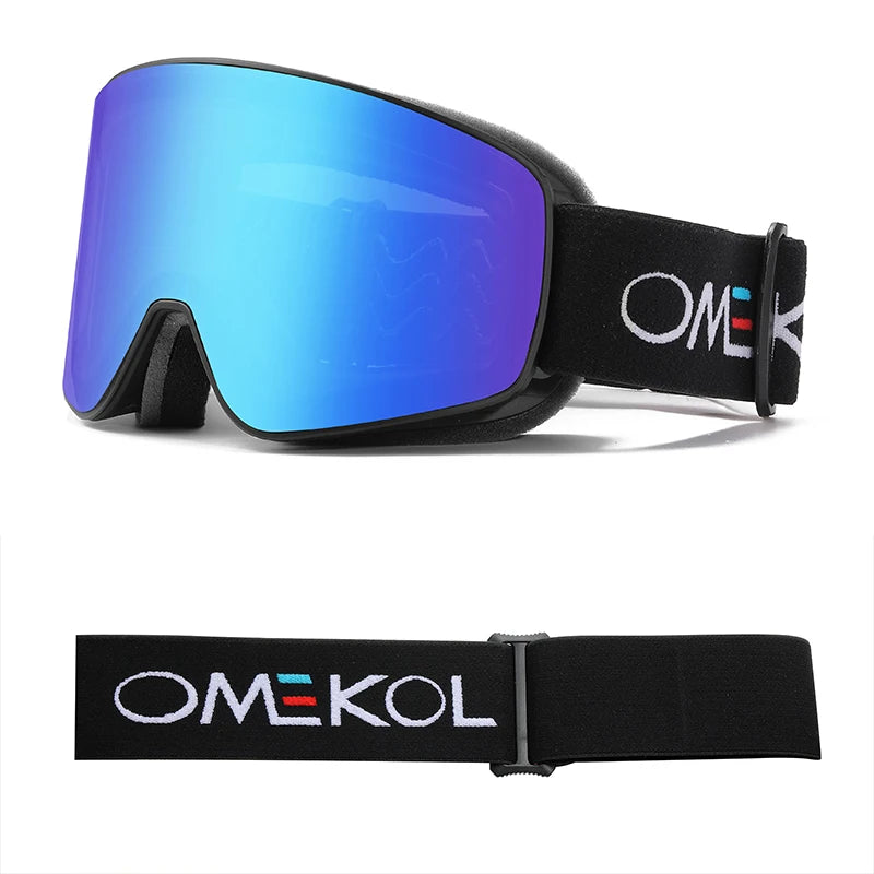 ELAX Double-Layer Anti-Fog Ski Goggles