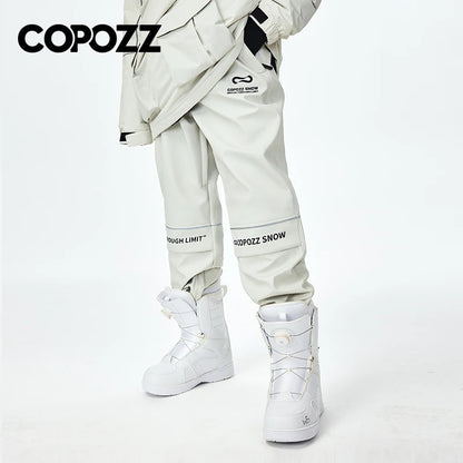 COPOZZ Waterproof Thicken Snow Clothes Unisex Ski Jacket Pants