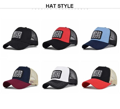 Unisex Snapback Caps Men Breathable Mesh Hats for Women