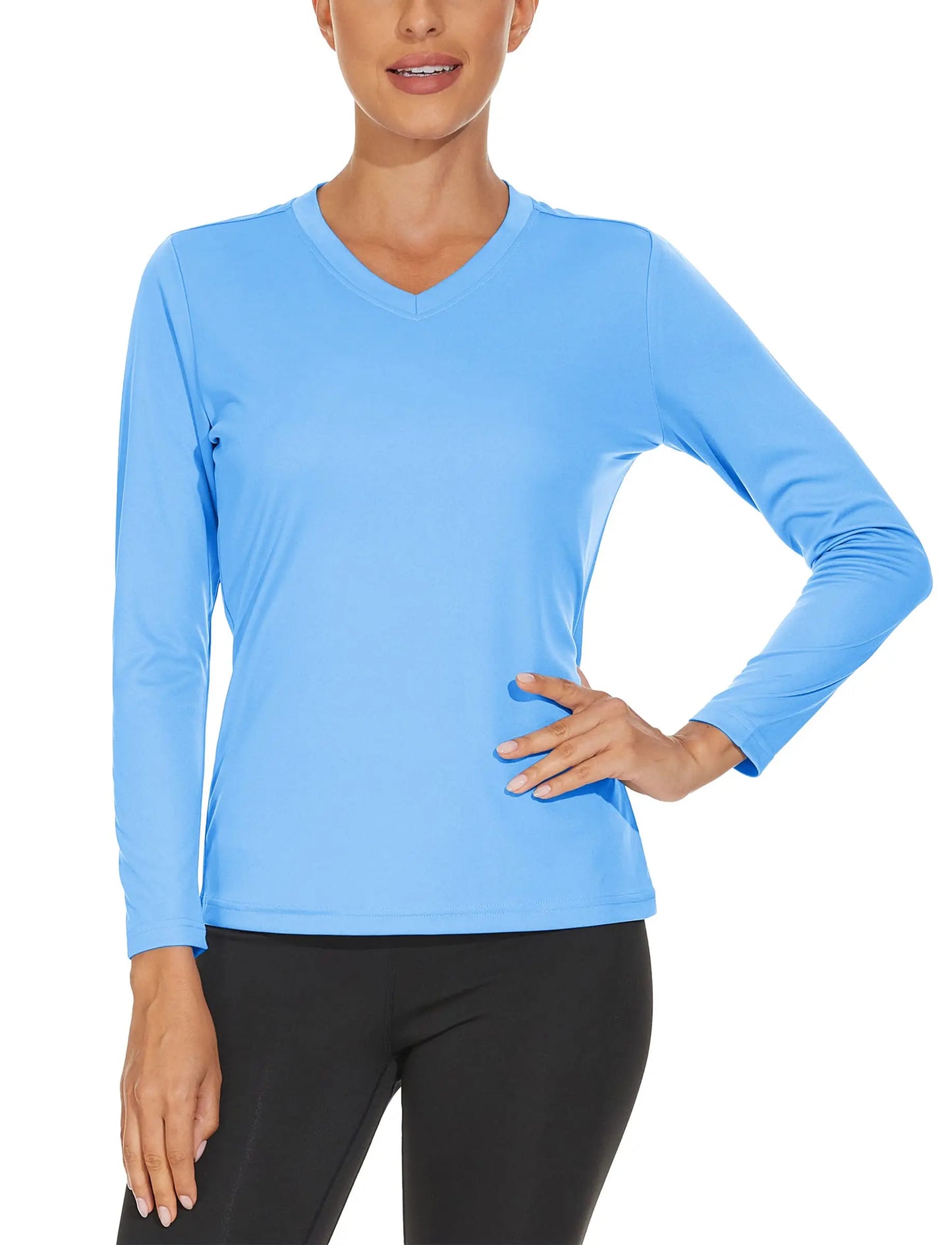 KEFITEVD UPF 50+ Women Long Sleeve T-Shirt UV Protection