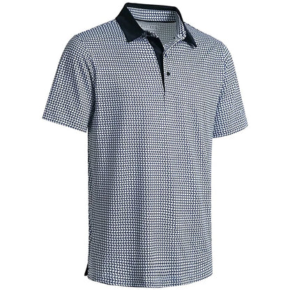 Men Dry Fit Short Sleeve Polo Golf Shirts