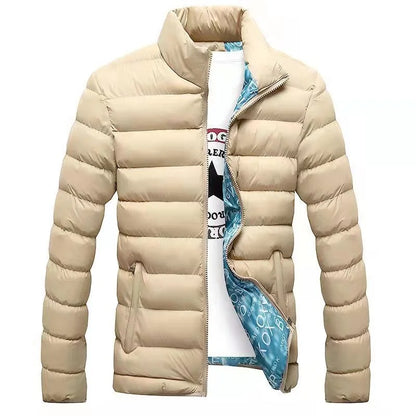 6XL Winter Men Jacket Ultralight Stand Collar Warm Coat