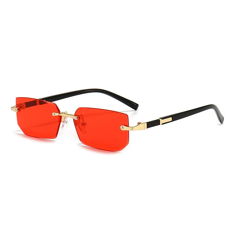 Unisex Rimless Rectangle Fashion Sunglasses
