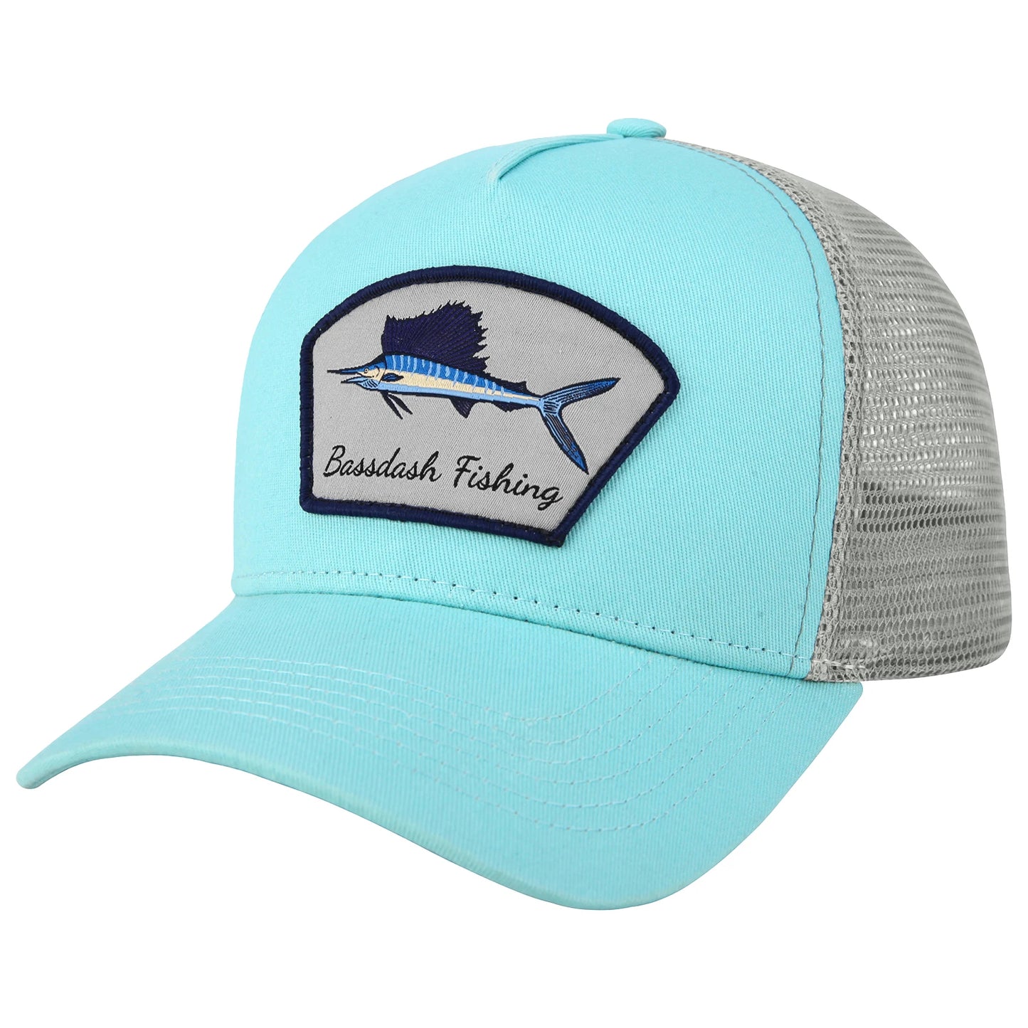 BASSDASH Trucker Hat Embroidered Patch Adjustable Cap