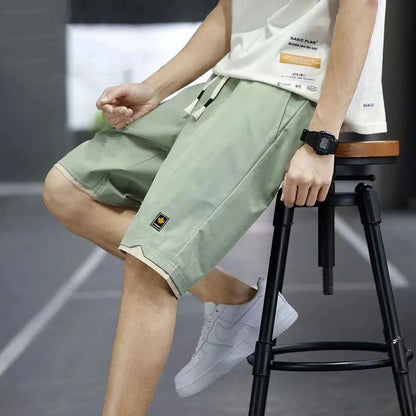 Men's Shorts Summer New Loose Elastic Waist Casual Trend