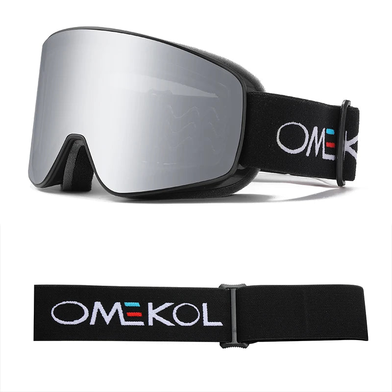 ELAX Double-Layer Anti-Fog Ski Goggles