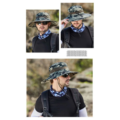 Summer Men Breathable Sun Hat Outdoor Traveling Fishing Hat