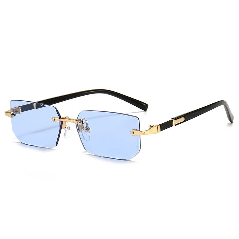 Unisex Rimless Rectangle Fashion Sunglasses