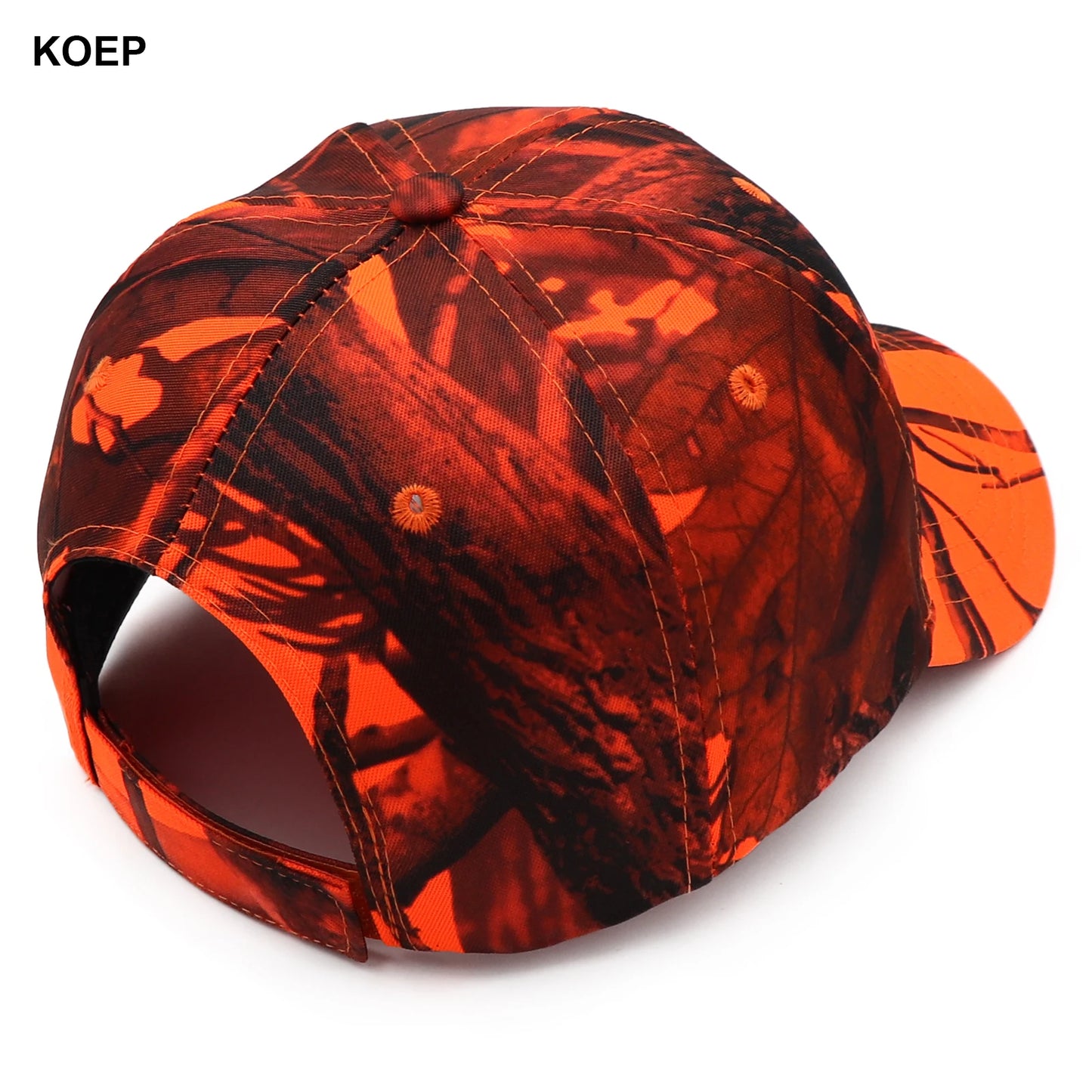 KOEP New Tree Orange Camo Baseball Cap for Men Fishing Hunting