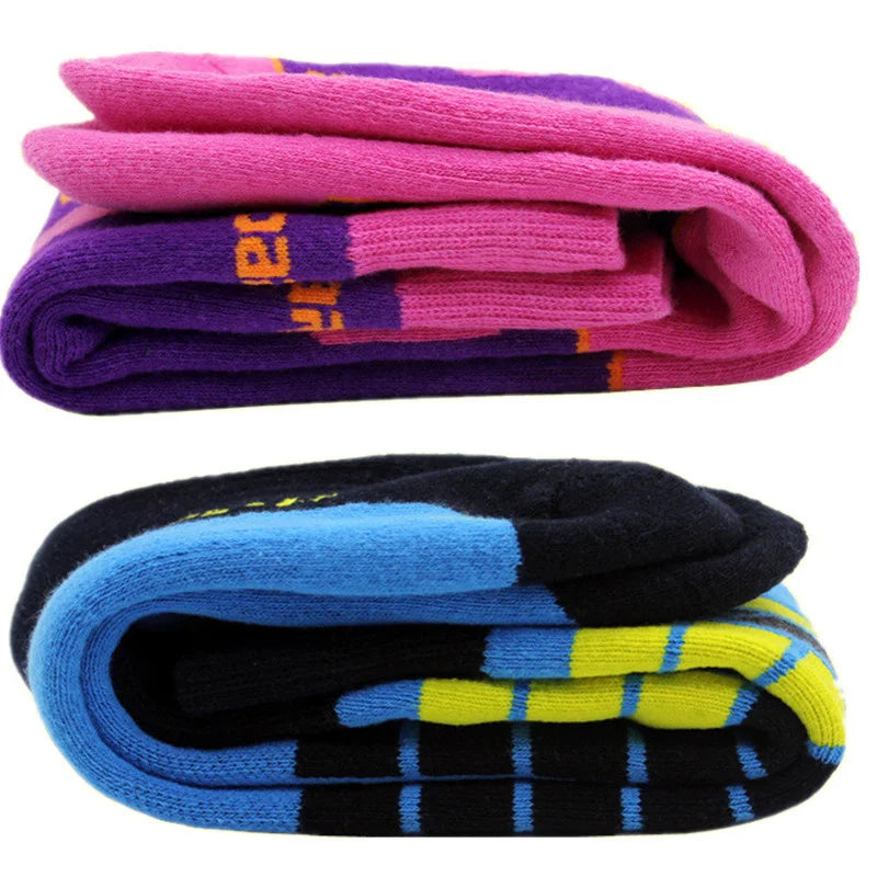 2024 New Cotton Thermal Winter Ski Socks For Men Women