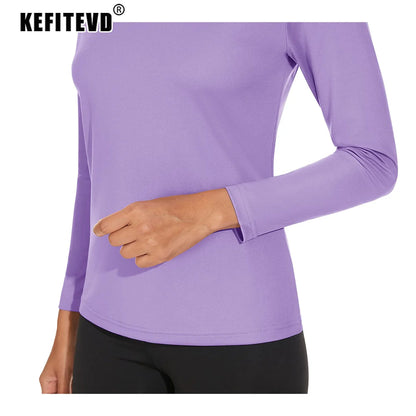 KEFITEVD UPF 50+ Women Long Sleeve T-Shirt UV Protection