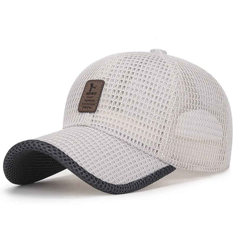 Unisex Summer Fishing Baseball Mesh Snapback Hat