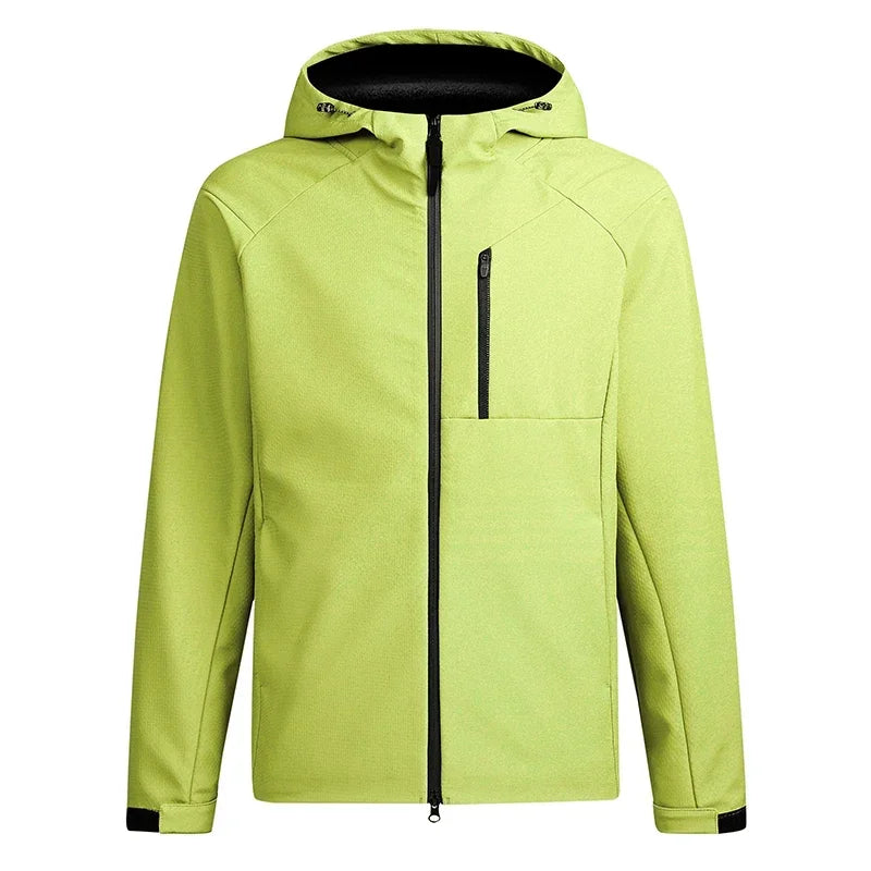 2024 Fleece-Lined Mountain Jacket Men's Outdoor Waterproof Coat