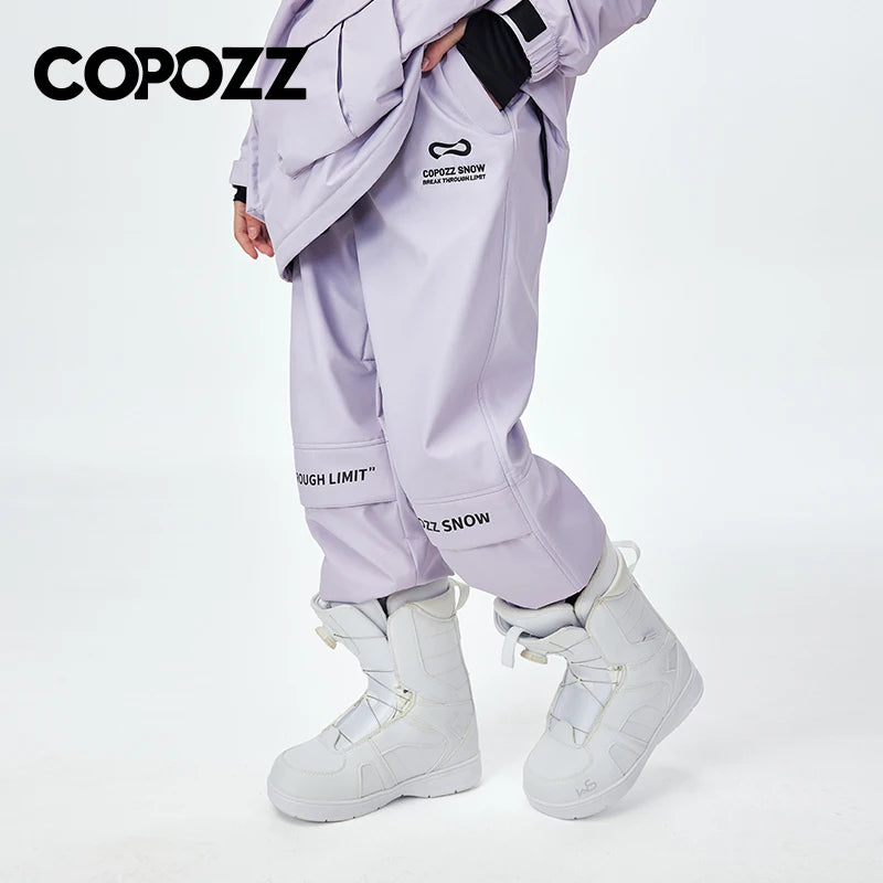 COPOZZ Waterproof Thicken Snow Clothes Unisex Ski Jacket Pants