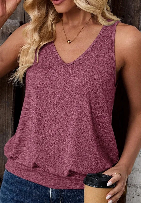 New Summer Women's V-neck Tank Top