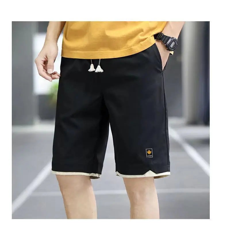 Men's Shorts Summer New Loose Elastic Waist Casual Trend