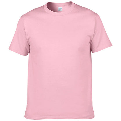 Men's T-Shirt - O-Neck, Pure Color, Short Sleeve, XS-3XL Casual Tee