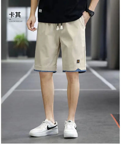 Men's Shorts Summer New Loose Elastic Waist Casual Trend