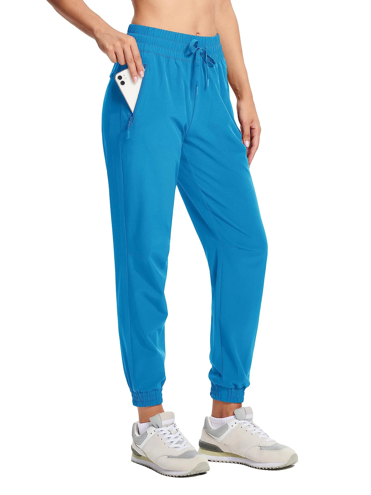 Women's Summer Quick-Dry Pants – Lightweight, Waterproof, and Breathable Hiking Trousers with Zipper Pockets for Outdoor Running and Activities
