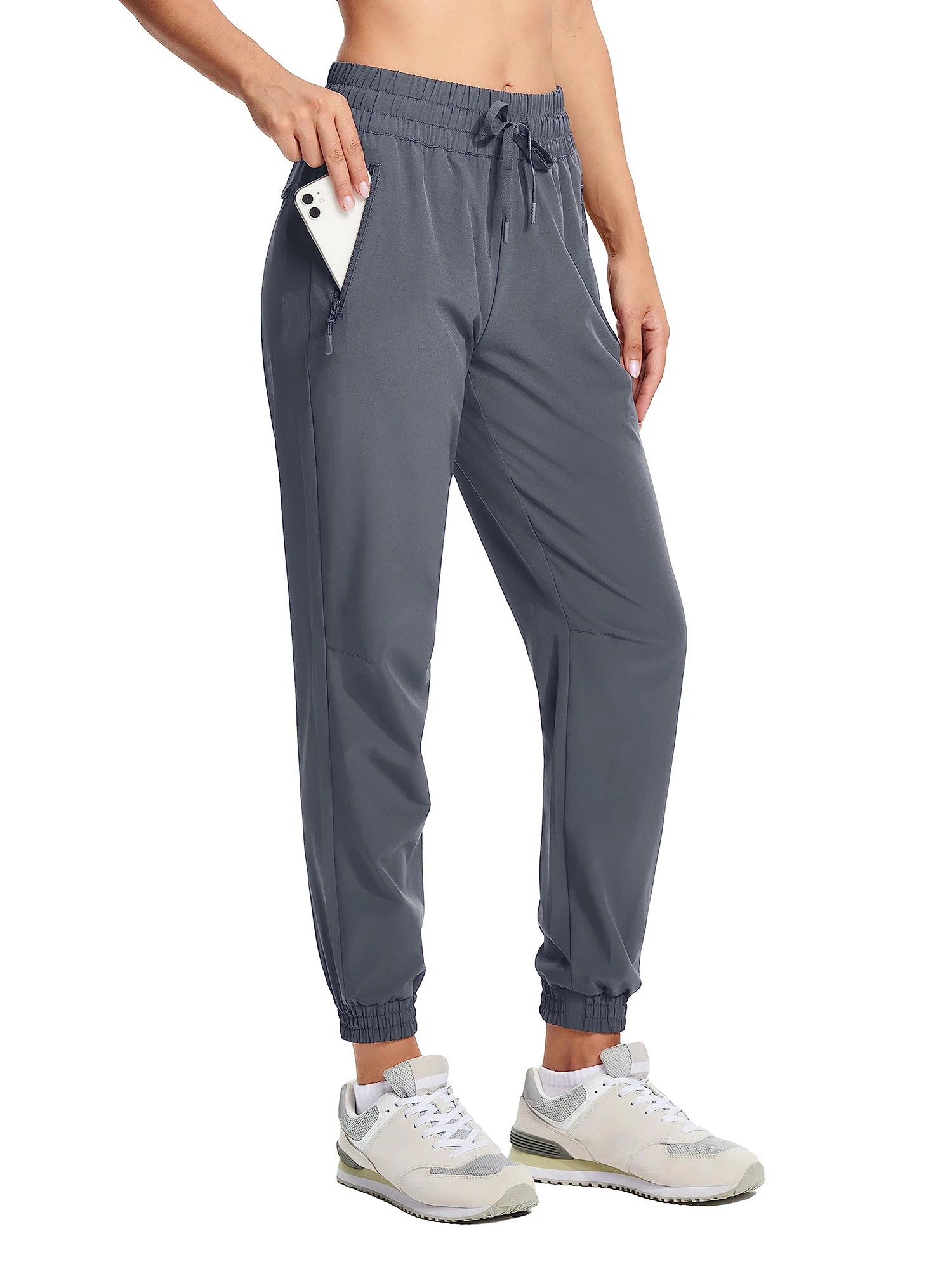 Women's Summer Quick-Dry Pants – Lightweight, Waterproof, and Breathable Hiking Trousers with Zipper Pockets for Outdoor Running and Activities