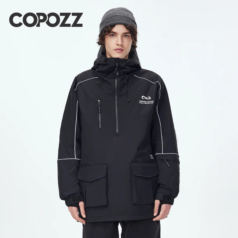 COPOZZ Waterproof Thicken Snow Clothes Unisex Ski Jacket Pants