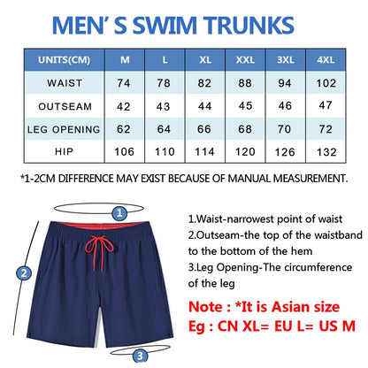 Escatch Brand Summer Swimming Shorts Men Fashion Sport Breathable