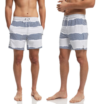 Men's Classic Swim Trunk Beach Shorts Quick Dry Beach Polyester