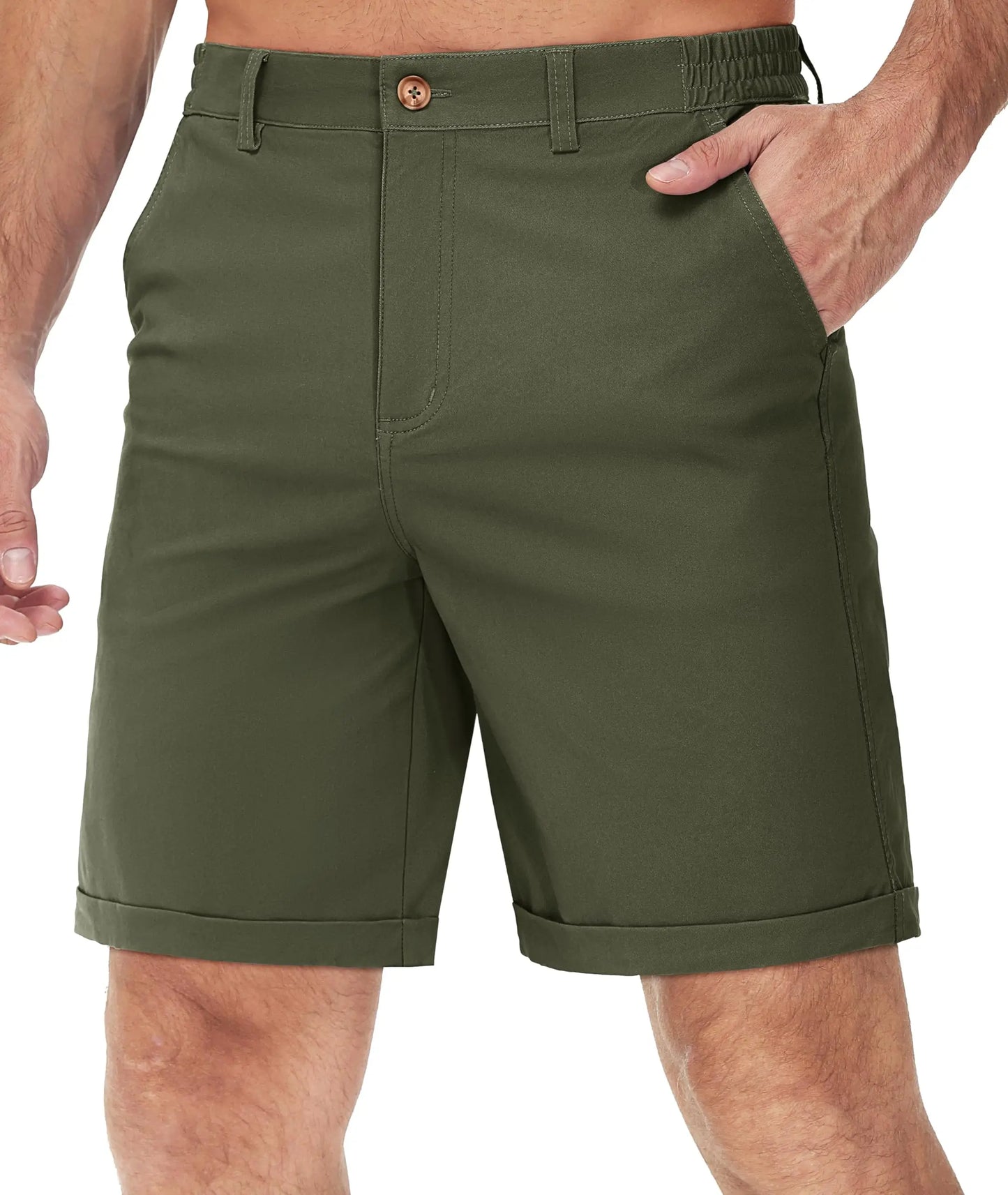 Summer Casual Shorts Mens Fit 7 Cotton Cargo Shorts