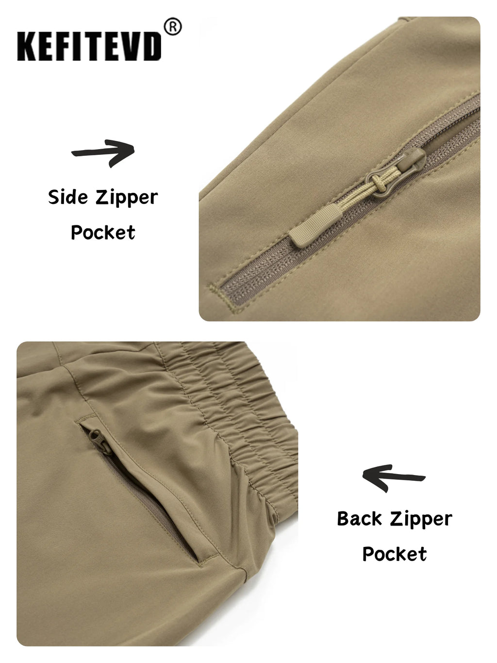 Women's Summer Quick-Dry Pants – Lightweight, Waterproof, and Breathable Hiking Trousers with Zipper Pockets for Outdoor Running and Activities