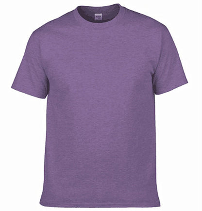 Men's T-Shirt - O-Neck, Pure Color, Short Sleeve, XS-3XL Casual Tee
