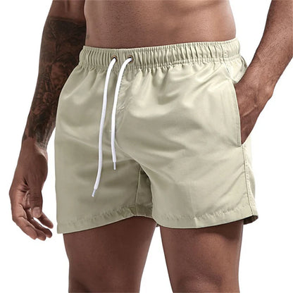 Mens Swim Trunks with Mesh Lining Side Pockets Quick Dry