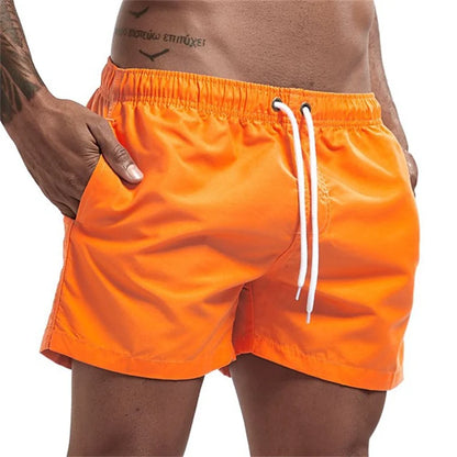 Mens Swim Trunks with Mesh Lining Side Pockets Quick Dry