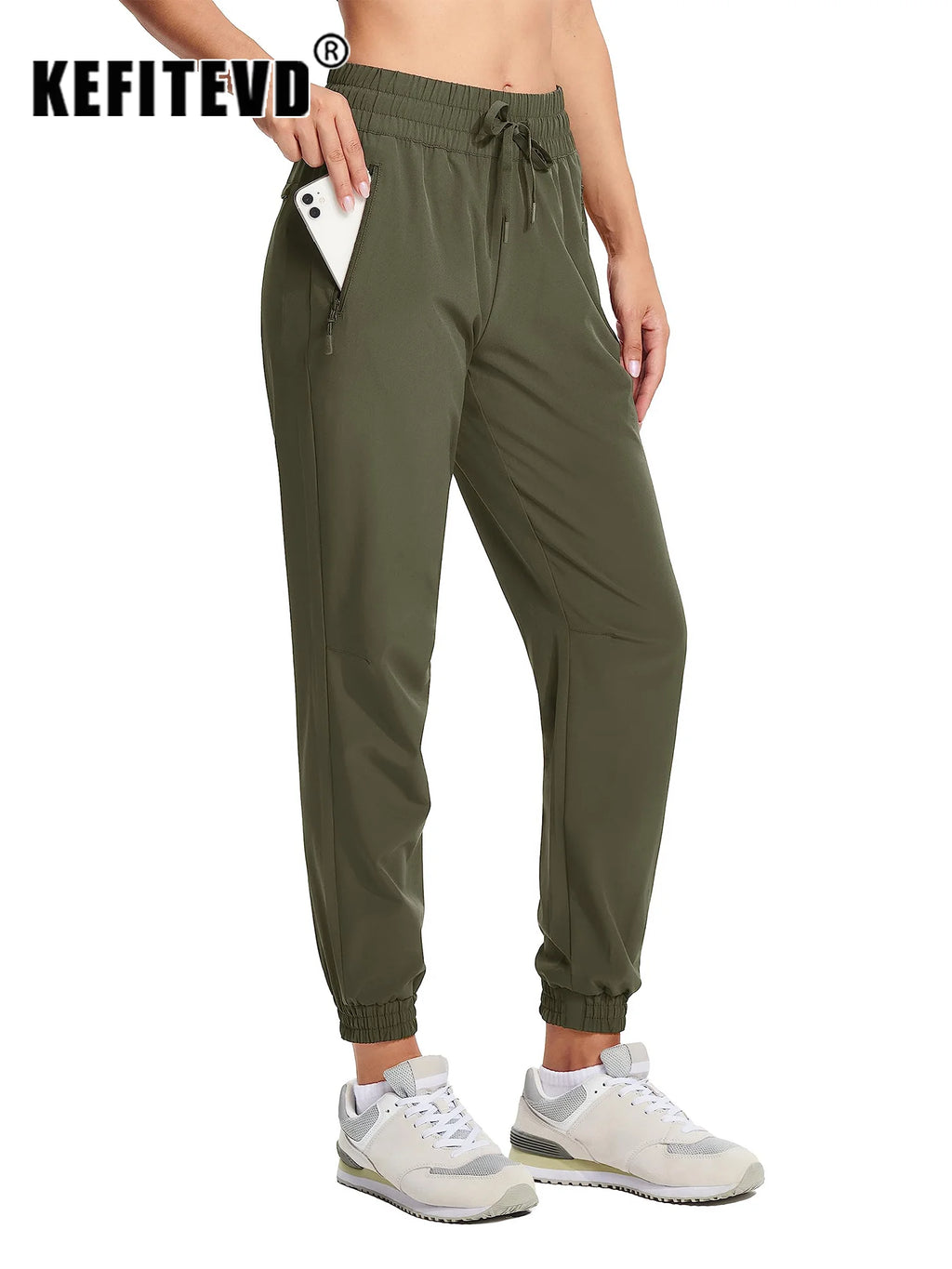 Women's Summer Quick-Dry Pants – Lightweight, Waterproof, and Breathable Hiking Trousers with Zipper Pockets for Outdoor Running and Activities