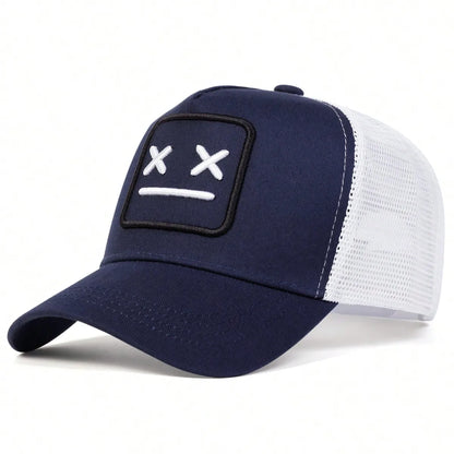 Unisex Xx Embroidery Baseball Net Caps Adjustable Casual Hat