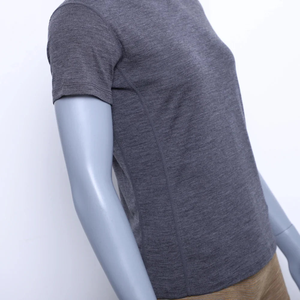 100% Merino Wool T Shirt Women Slim Fit Base Layer Tee