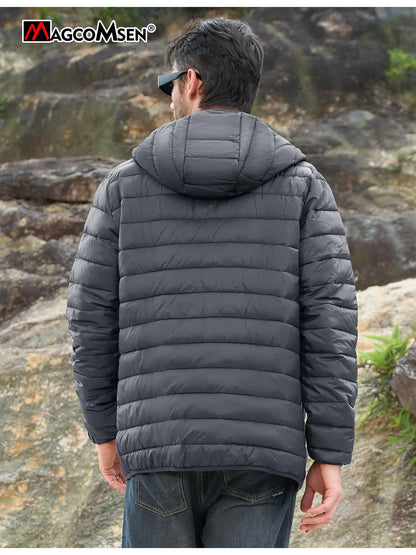 Men's Hooded Waterproof Down Jacket