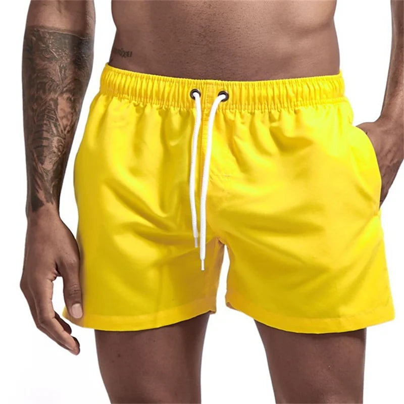 Mens Swim Trunks with Mesh Lining Side Pockets Quick Dry