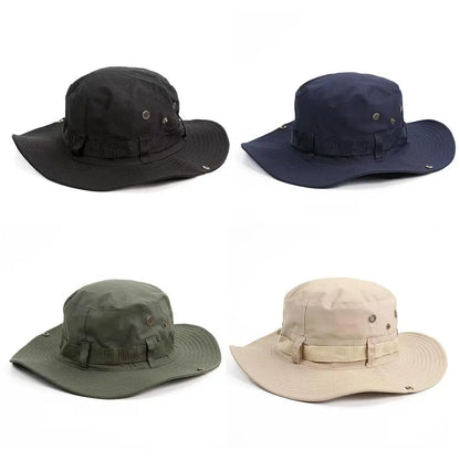 Summer Men's Fishing Bucket Hat Anti-UV Sun Protection