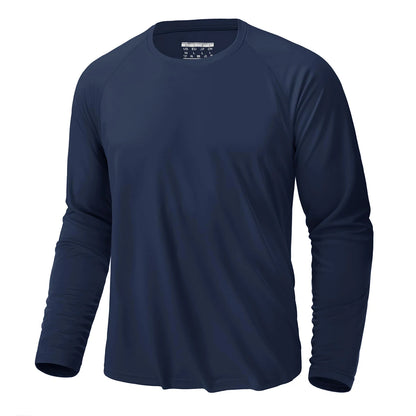 UV Shirt Men's O-Neck Long Sleeve UPF 50+ Tee