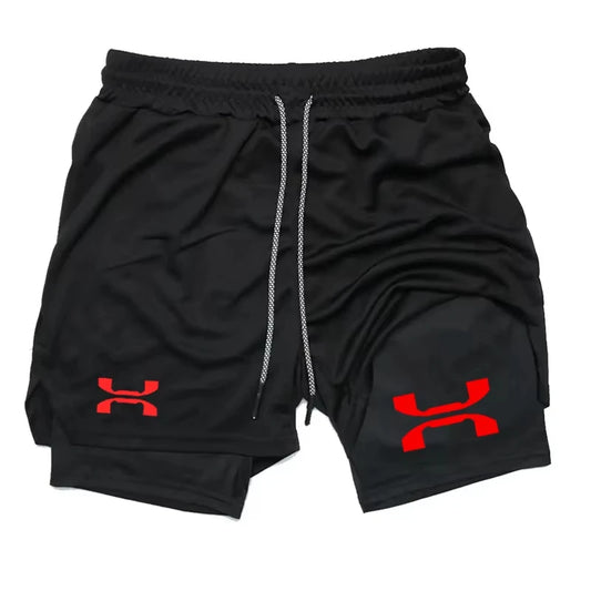 Running Shorts Men Gym Sports Shorts 2 In 1 Quick Dry Summer