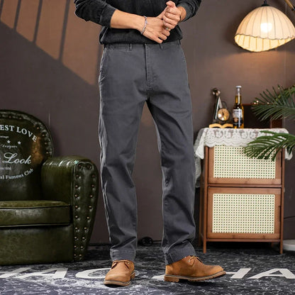 Men American Retro Streetwear Cargo Pants Plus Size Trousers