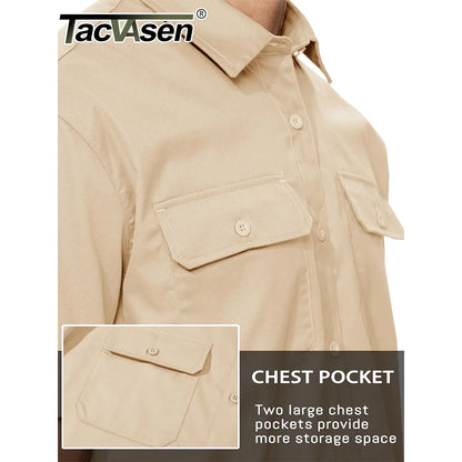 Quick Dry Short Sleeve Shirts For Men Outdoor Work