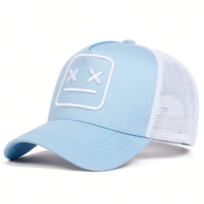 Unisex Xx Embroidery Baseball Net Caps Adjustable Casual Hat