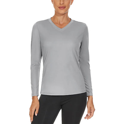 KEFITEVD UPF 50+ Women Long Sleeve T-Shirt UV Protection