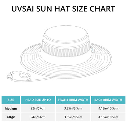 UPF 50+ Foldable Water-Resistant Sun Bucket Hat Outdoor