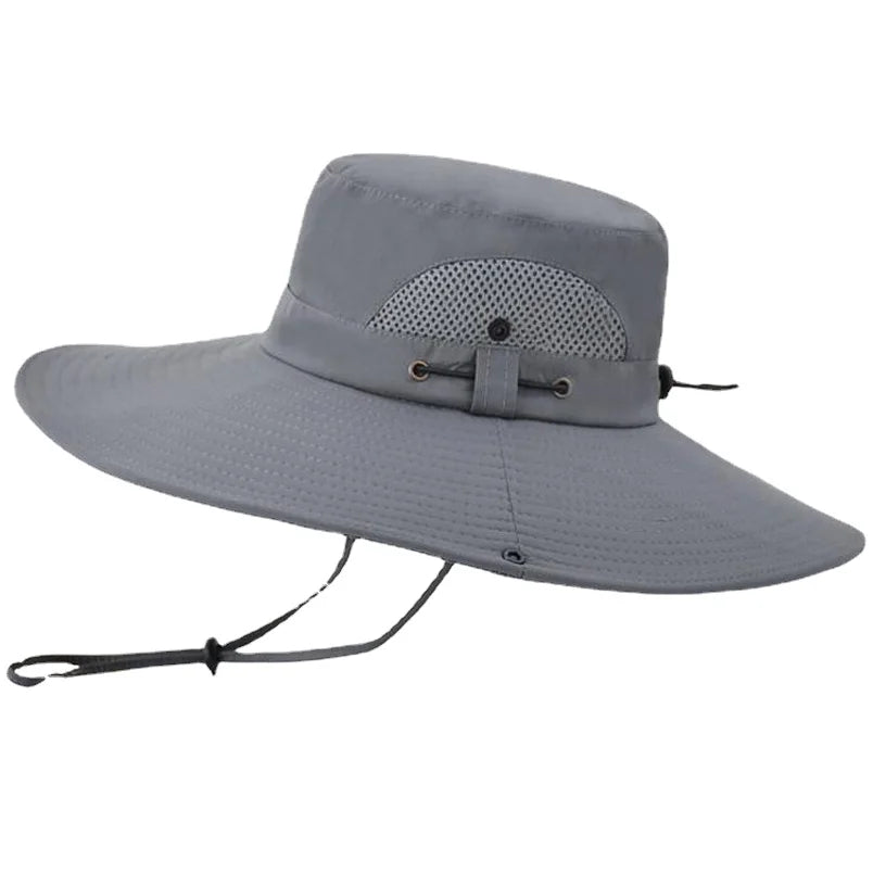 Unisex Wide Brim Bucket Hat for Outdoor Sports