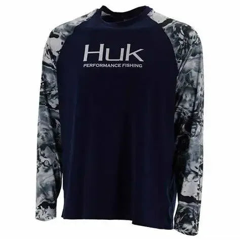 HUK Fishing Shirts Long Sleeve UV Protection Mens Jersey