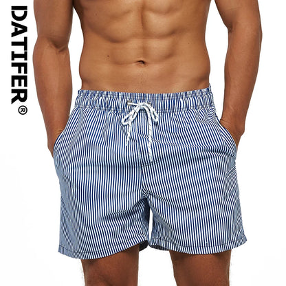 DATIFER Summer Men Beach Print Shorts Surfing Swimwear